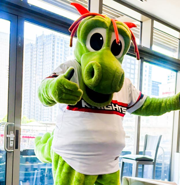 mascot for the Charolette Knights